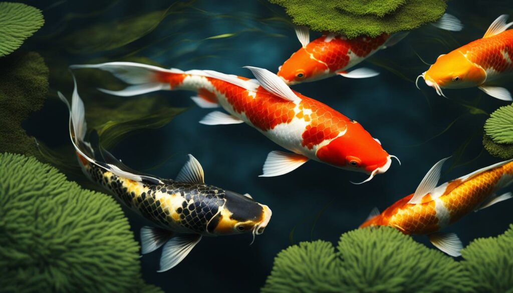 Balanced Ecosystem in a Koi Pond