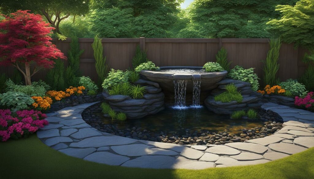 Elegant Custom Water Feature in Landscape Design