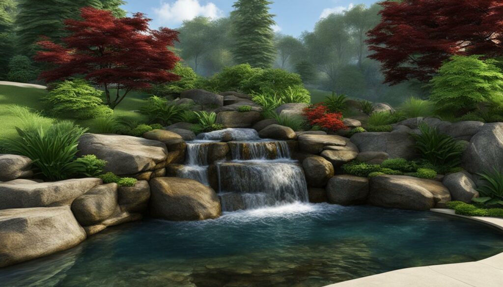 Integrating backyard waterfalls into landscape design
