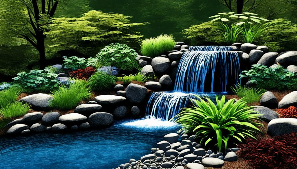 artificial rocks for waterfalls