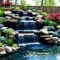 backyard waterfall building