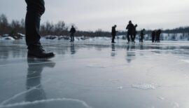 frozen pond safety