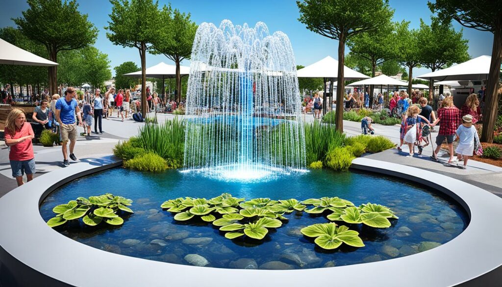 interactive water features