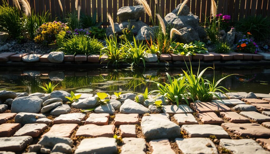 materials for pond edge