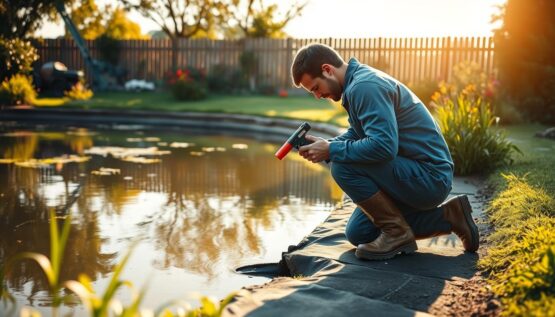 pond leak repair