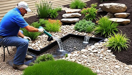 pondless waterfall construction