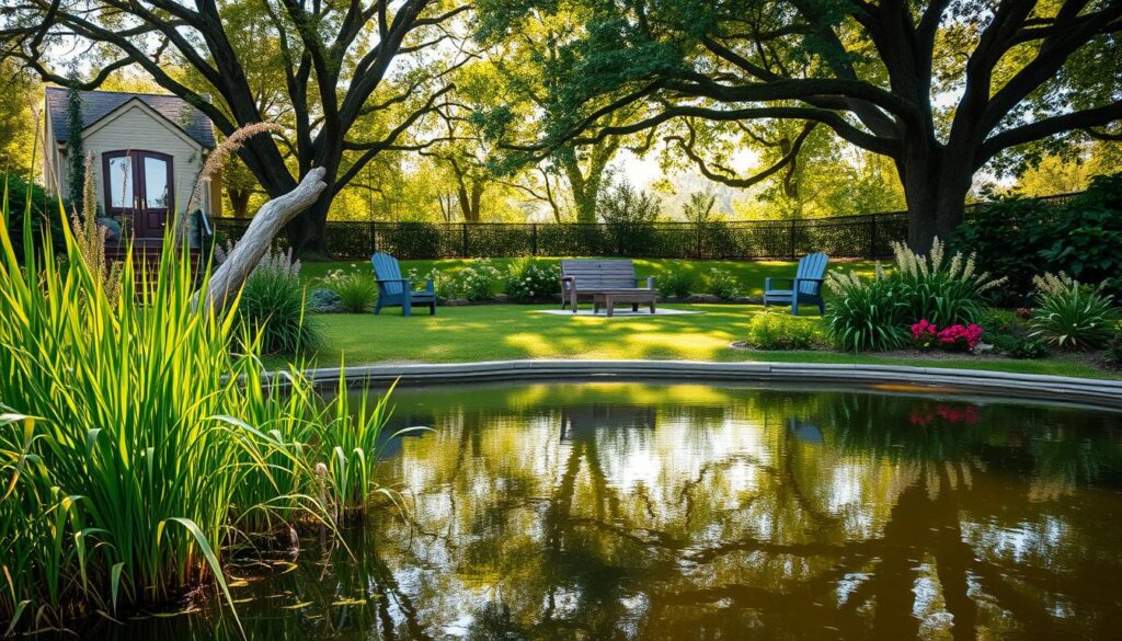 site selection backyard pond