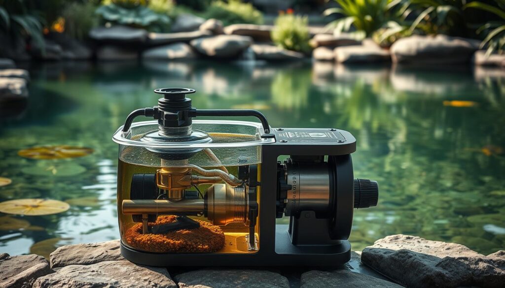 sizing pond filter
