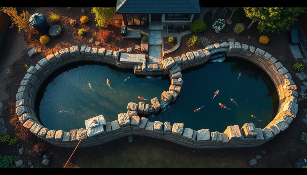 step-by-step build koi pond