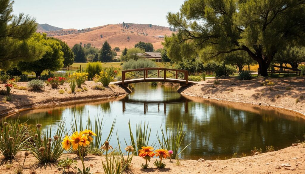 water conservation pond landscape