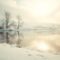 winter garden pond